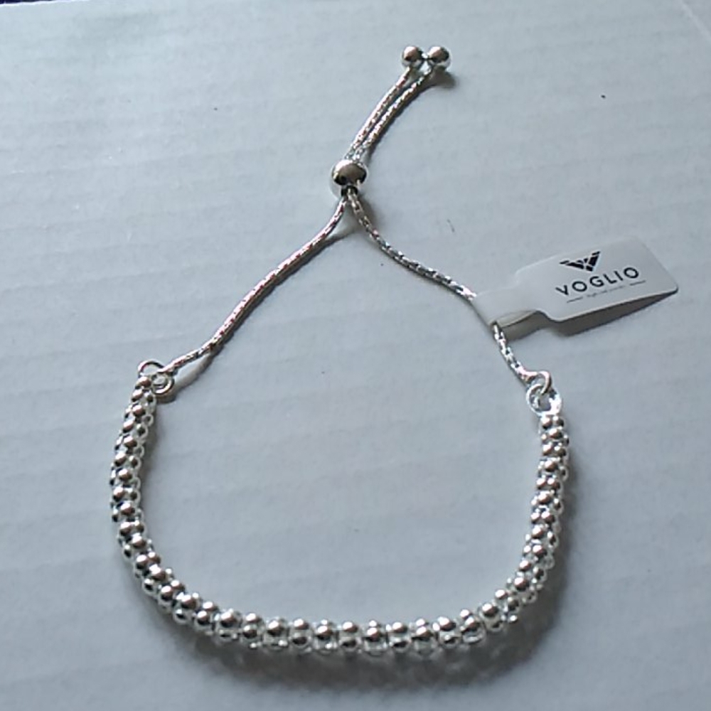 Adjustable sterling g silver bracelet